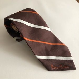 Vintage Pierre Cardin Necktie 70’s May Co Striped Tie